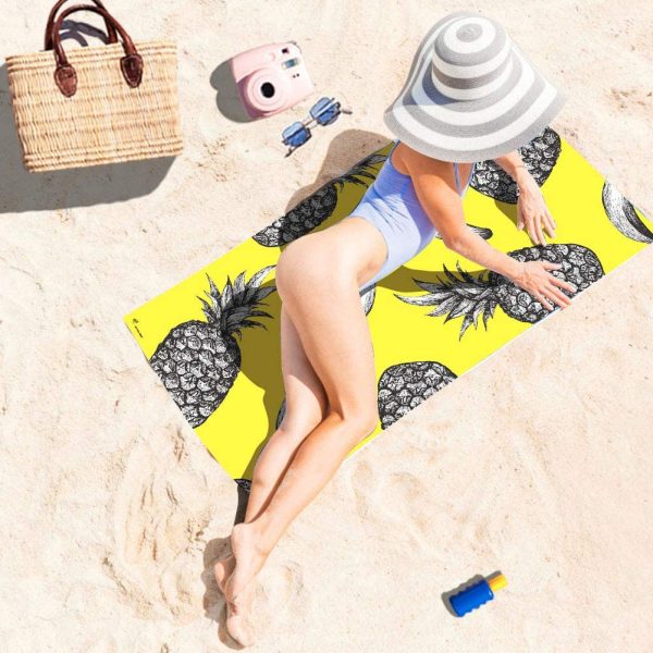 Personalized Promotional Cotton Stripe Beach Towels Swimming Pool Towel 1