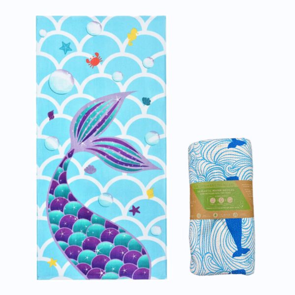 Custom Sublimation Printed Suede Microfiber Waffle Beach Towel
